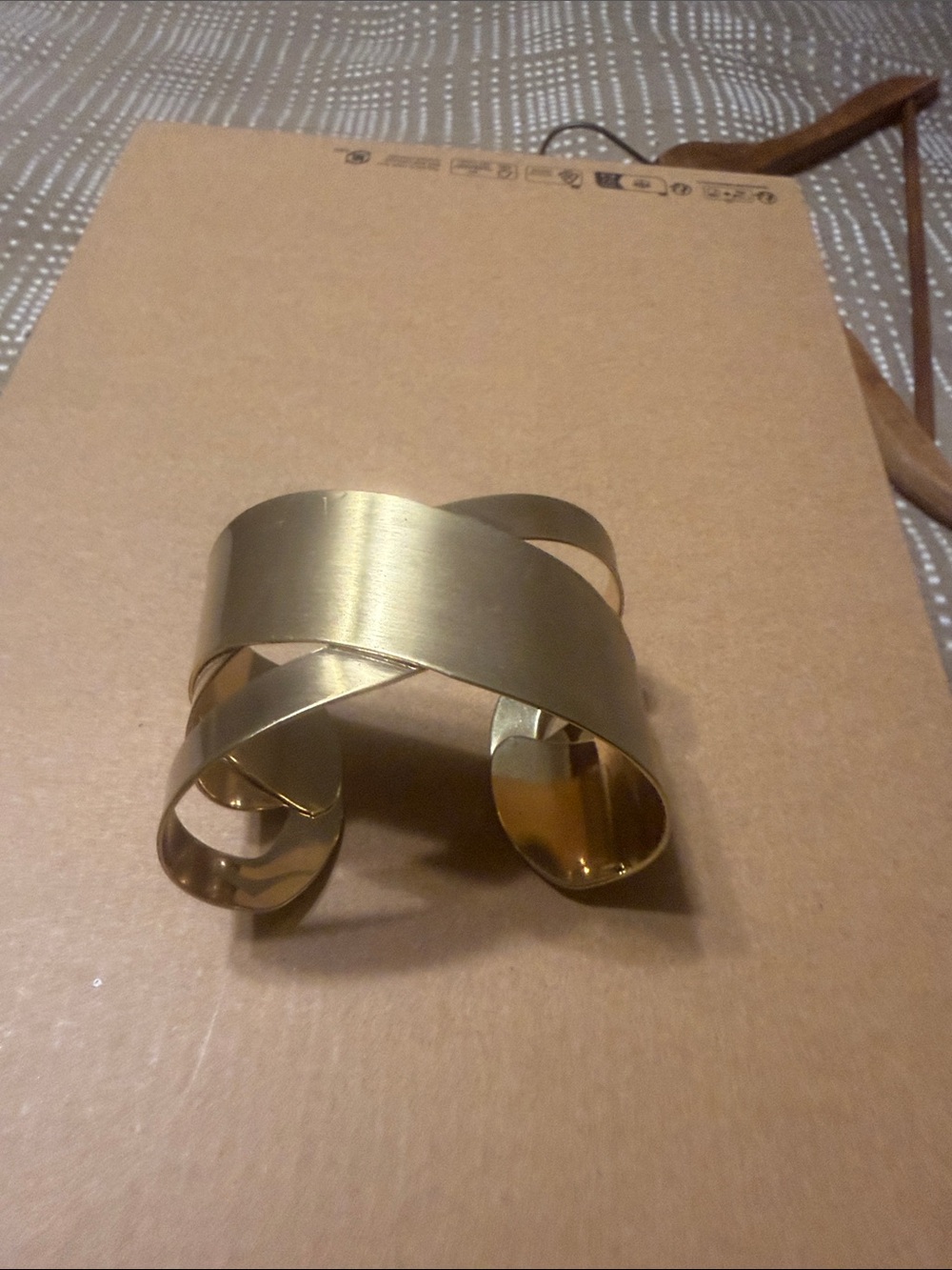 Gold Twist Metal Cuff Bracelet - Women Accessories